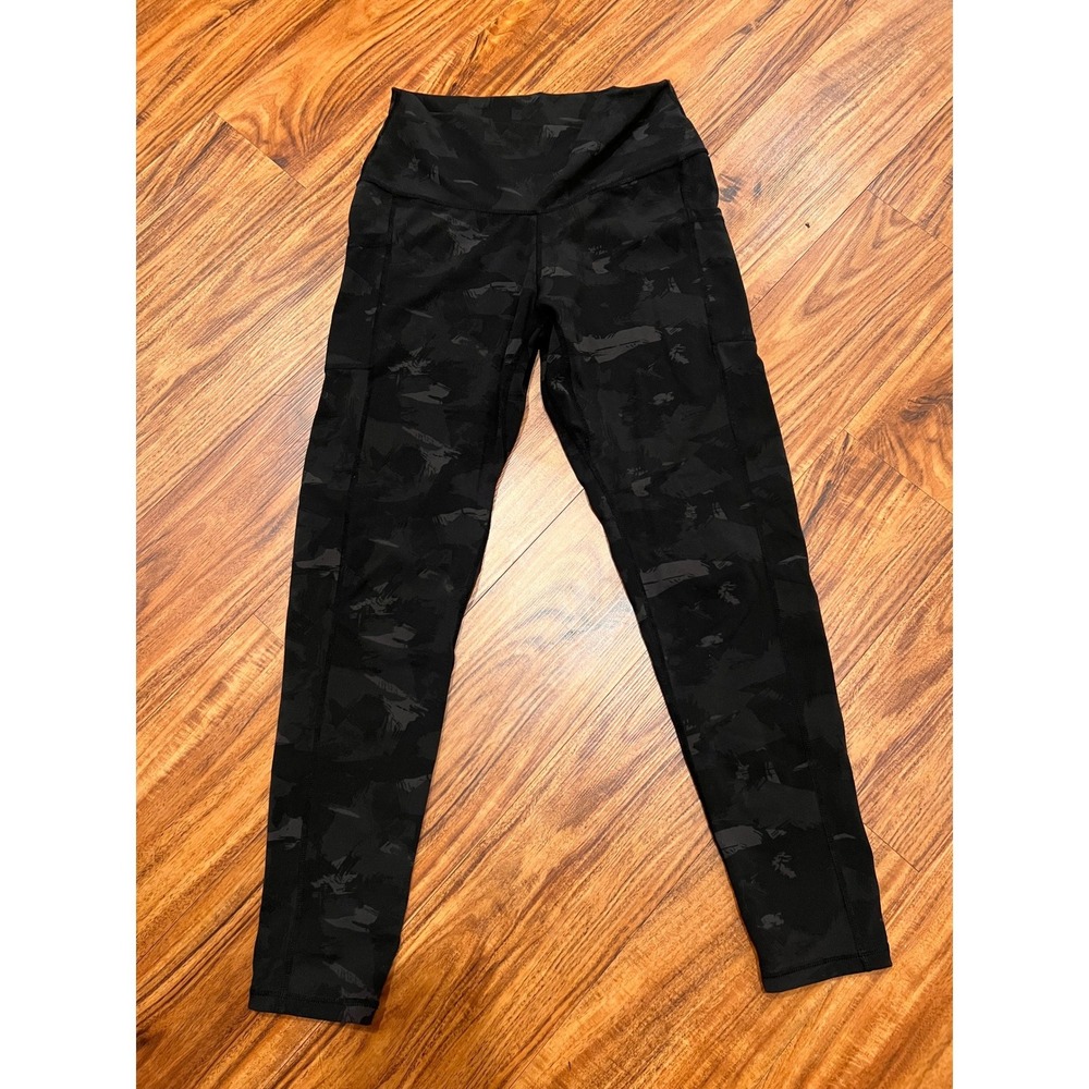 Colorfulkoala Leggings Women XL Black Excellent Camo Pockets Yoga Gym Workout